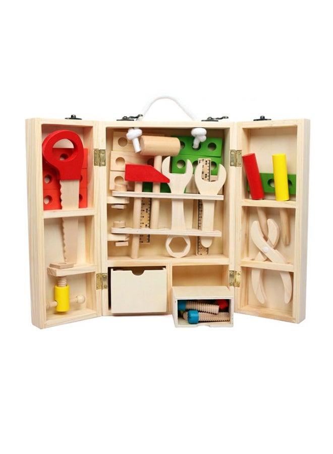 Wooden Multifunctional Tool Box Toy