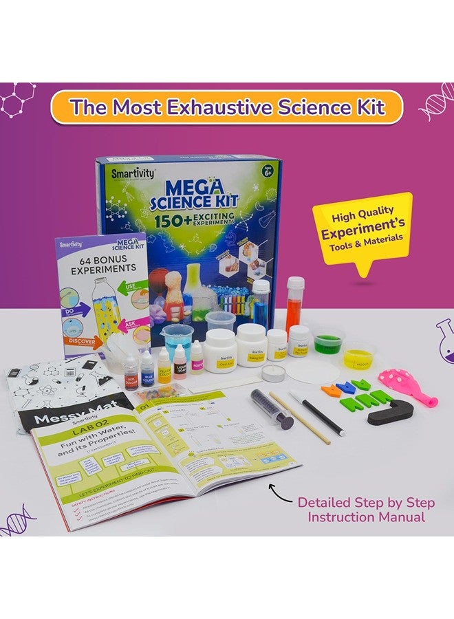 Smartivity Mega Science Kit 105+ Science Experiment Kit for for Kids 6 to 14 Years Old | Birthday Gifts for Boys & Girls | STEM Educational Chemistry Set for Kids 6,7,8,9,10,11,12,13,14 Years Old Toys