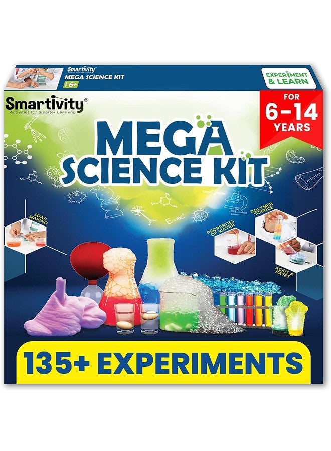 Smartivity Mega Science Kit 105+ Science Experiment Kit for for Kids 6 to 14 Years Old | Birthday Gifts for Boys & Girls | STEM Educational Chemistry Set for Kids 6,7,8,9,10,11,12,13,14 Years Old Toys