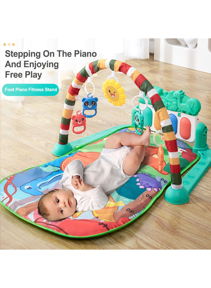 Baby Gym Play Mats Baby Toys Tummy Time Mat Toys Musical Activity Center for Newborn Infant Toys Piano Baby Play Mat Music Light Newborn Infant Gifts for Baby Toys