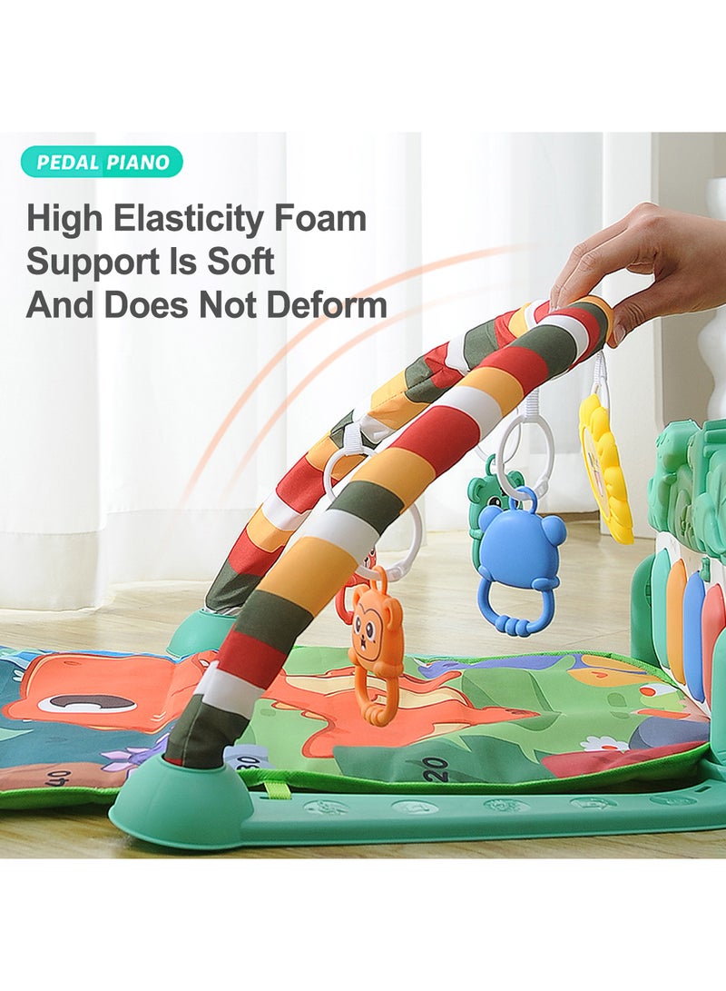 Baby Gym Play Mats Baby Toys Tummy Time Mat Toys Musical Activity Center for Newborn Infant Toys Piano Baby Play Mat Music Light Newborn Infant Gifts for Baby Toys