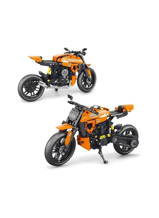 RiceBlock Motorcycle Toy Block Set, Perfect STEM Gift for Boys and , Build Motorcycle Models (578 Pieces)