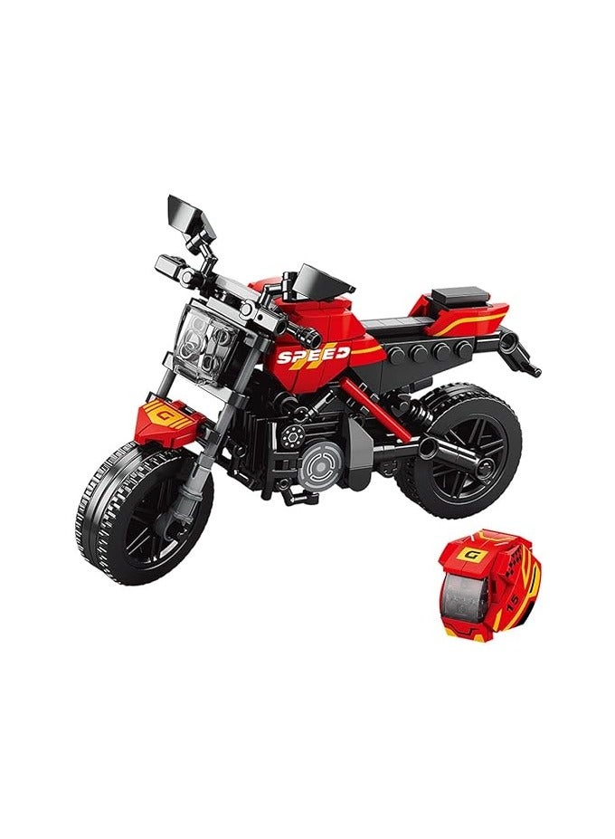 RiceBlock Motorcycle Toy Block Set, Perfect STEM Gift for Boys and , Build Motorcycle Models (578 Pieces)