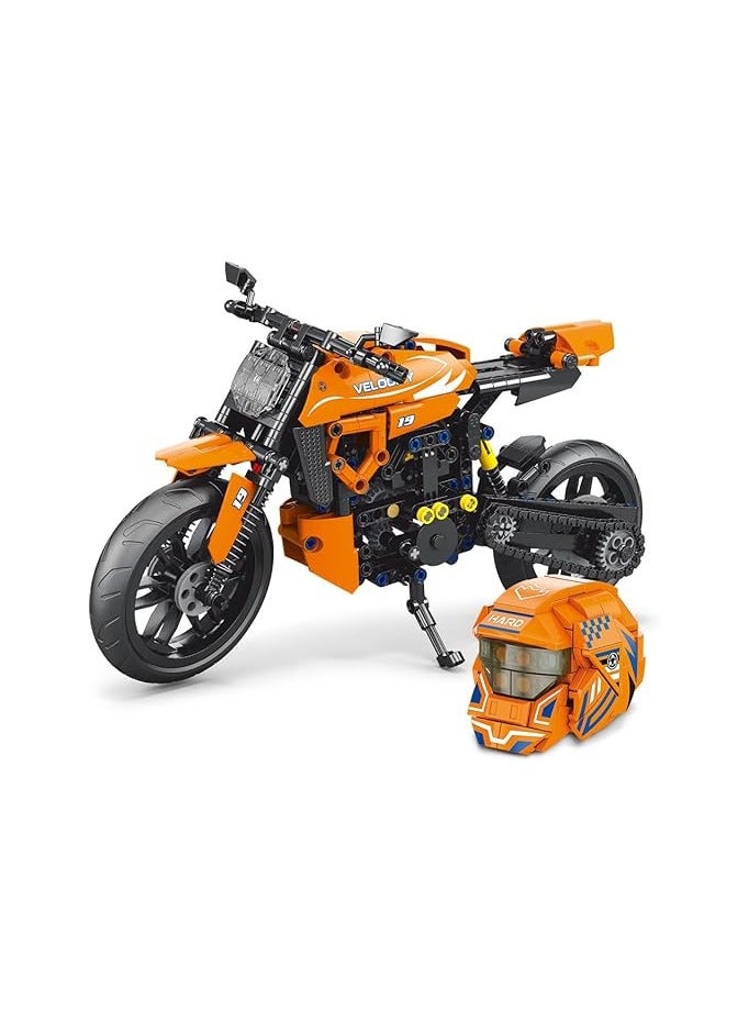 RiceBlock Motorcycle Toy Block Set, Perfect STEM Gift for Boys and , Build Motorcycle Models (578 Pieces)