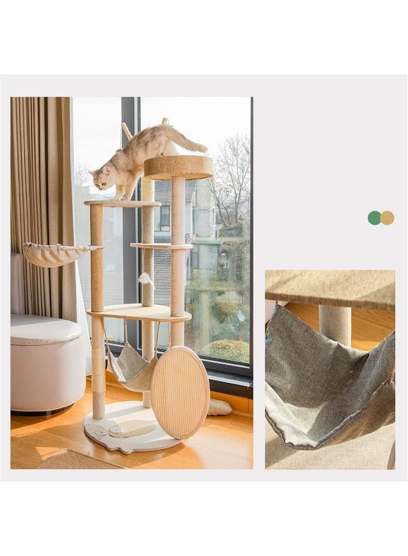 Cat Tree with Sisal Scratching Posts Cat Play House Large Multi Level and Rest Place Tower for Cats