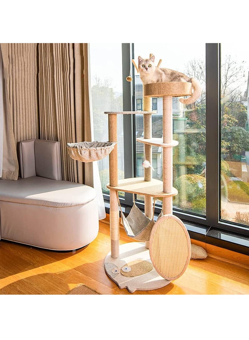 Cat Tree with Sisal Scratching Posts Cat Play House Large Multi Level and Rest Place Tower for Cats