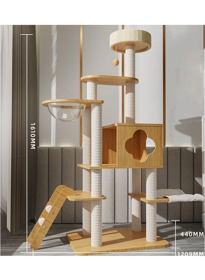 Cat Tree with Sisal Scratching Posts Cat Play House Large Multi Level and Rest Place Tower for Cats