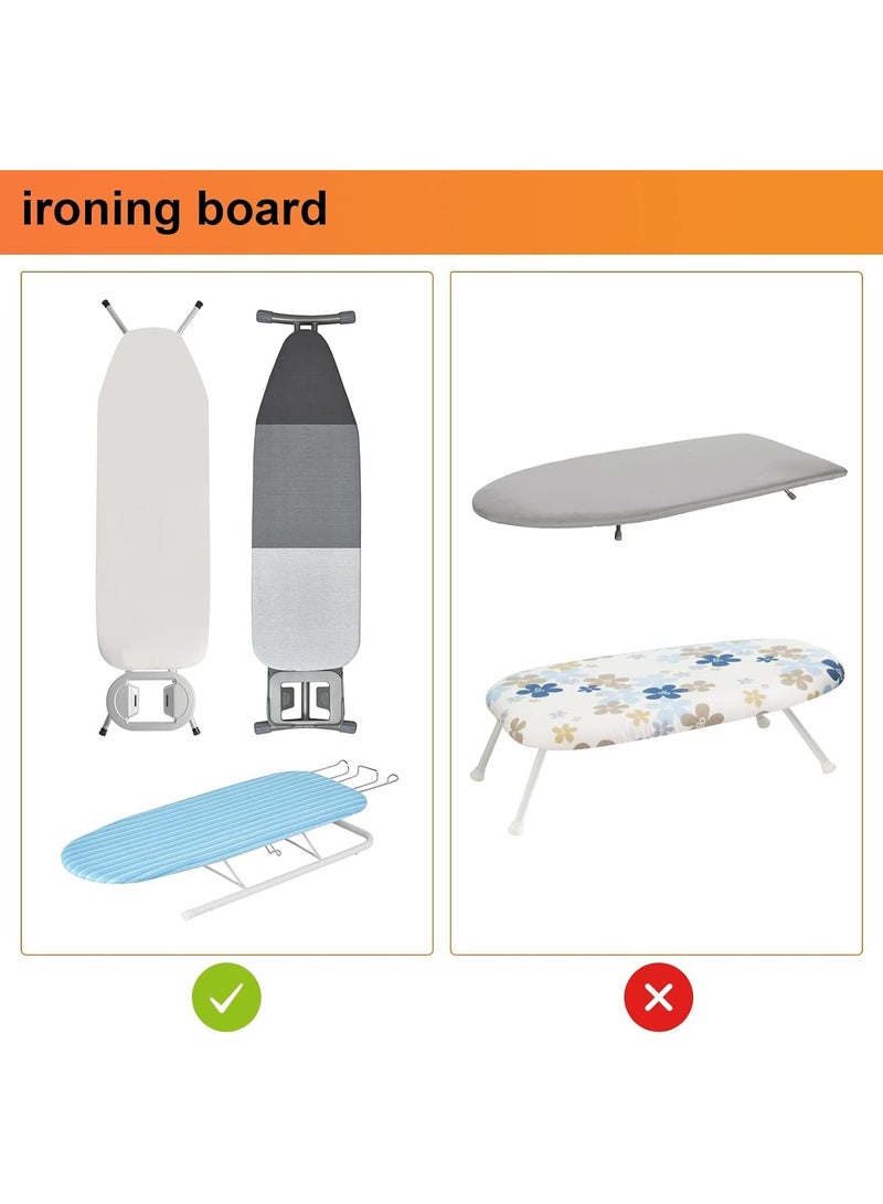 Ironing Board Hanger Wall Mount with Large Storage Wooden Base Basket Ironing Board Wall Mount with Large Storage Space, Wooden Base Basket and Removable Hooks