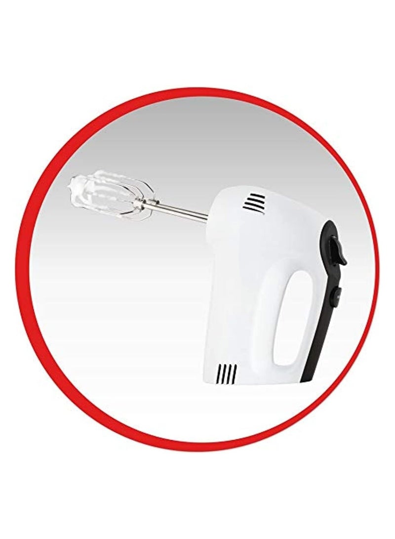 Hand Mixer, Quick Mix Mixer for Whipping and dough kneading, 5 speeds, stainless steel beaters and dough hooks