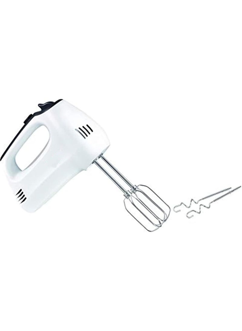 Hand Mixer, Quick Mix Mixer for Whipping and dough kneading, 5 speeds, stainless steel beaters and dough hooks