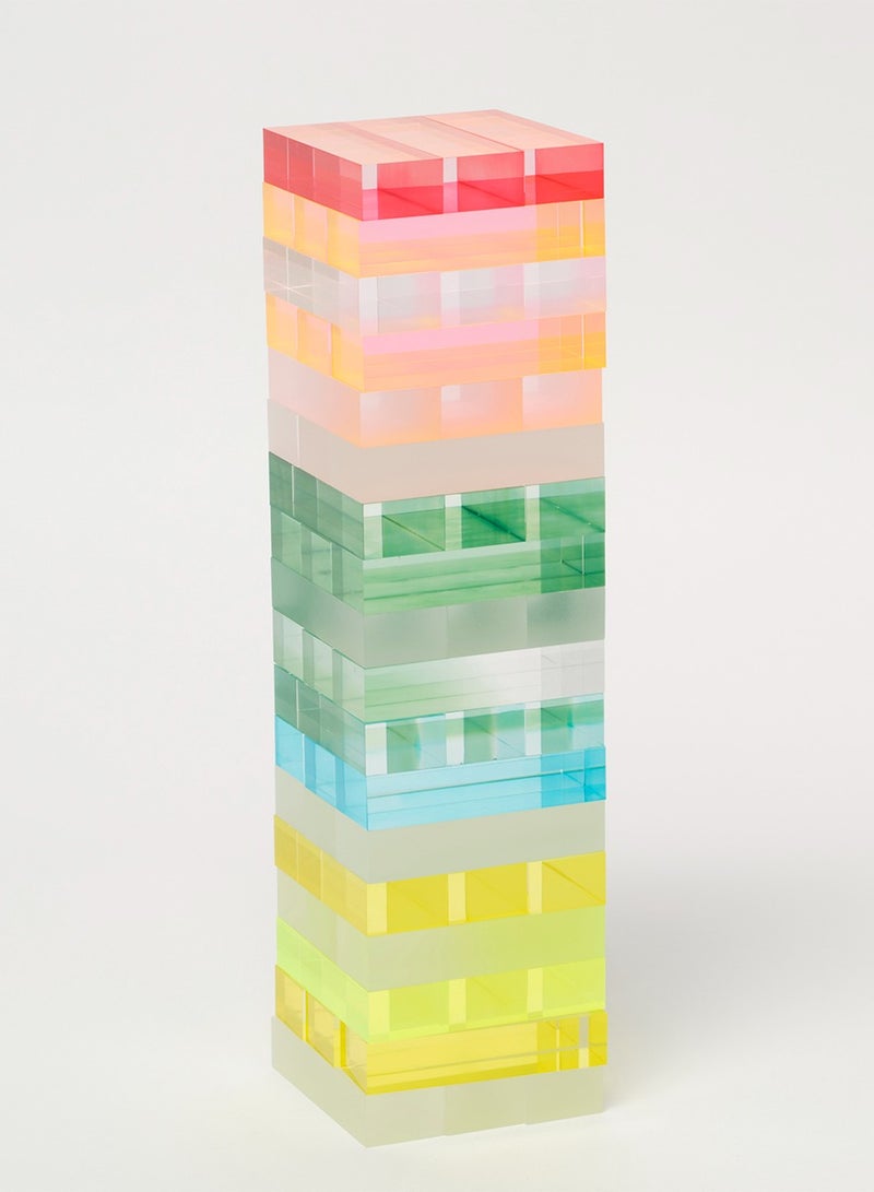 Ombre Lucite Jumbling Tower Sherbert