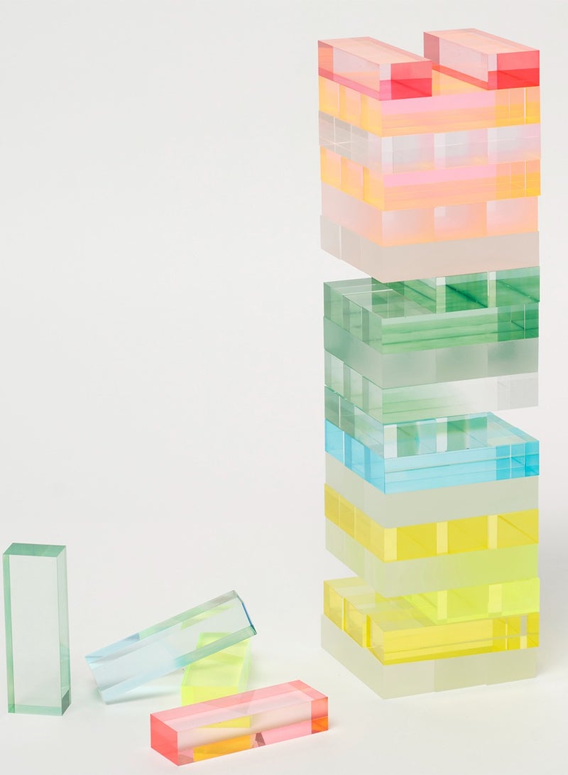 Ombre Lucite Jumbling Tower Sherbert