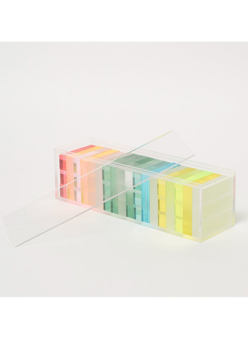 Ombre Lucite Jumbling Tower Sherbert