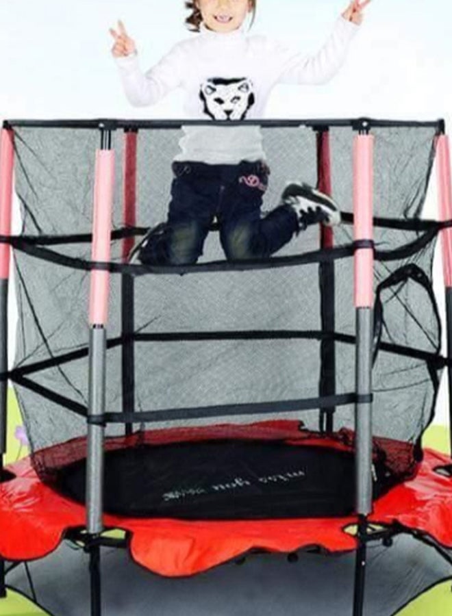 High-Quality Indoor Bounce Trampoline With Safety Net For Safe And Secure Fun Time 72.6x30.2x21.8cm