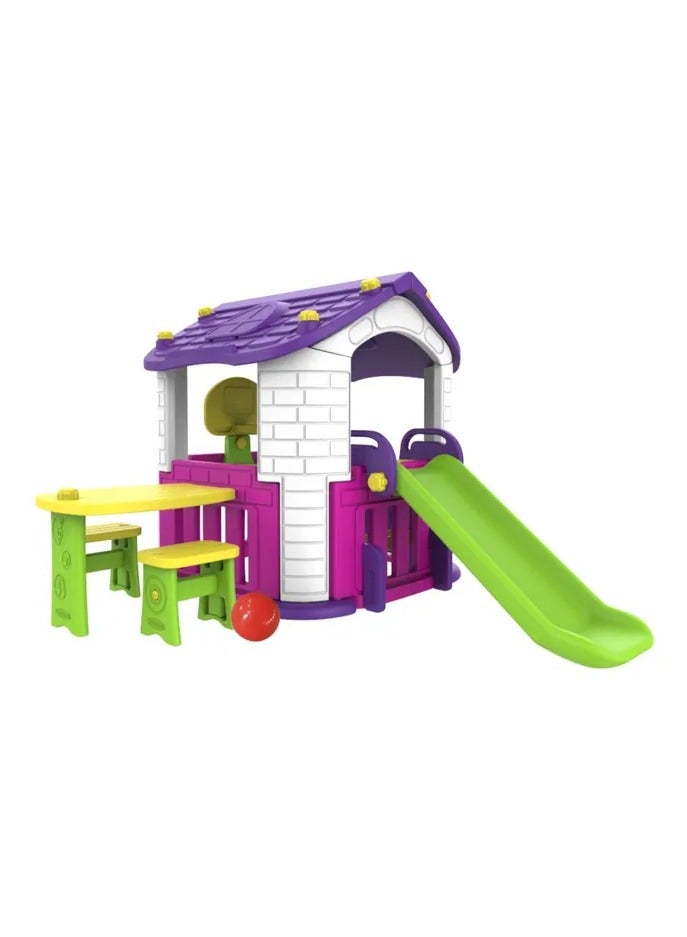 Pink Big House with 2 Play Activities