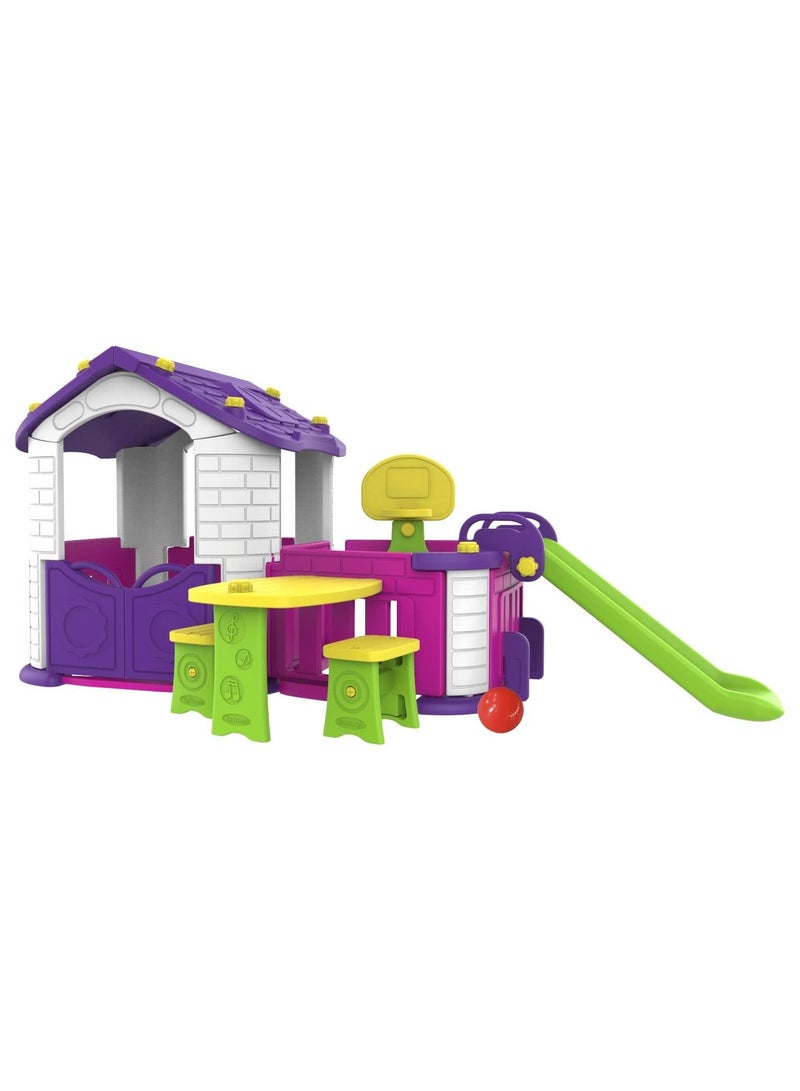 Pink Big House with 2 Play Activities