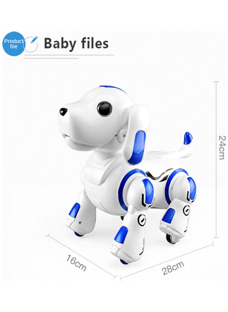 Remote Control 2.4GHz Intelligent Smart Interactive Robot Dog Puppy 28.50x18.60x26.00cm