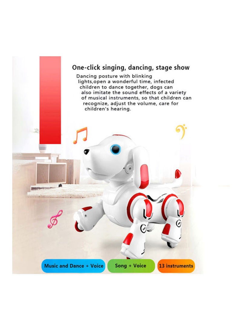 Remote Control 2.4GHz Intelligent Smart Interactive Robot Dog Puppy 28.50x18.60x26.00cm