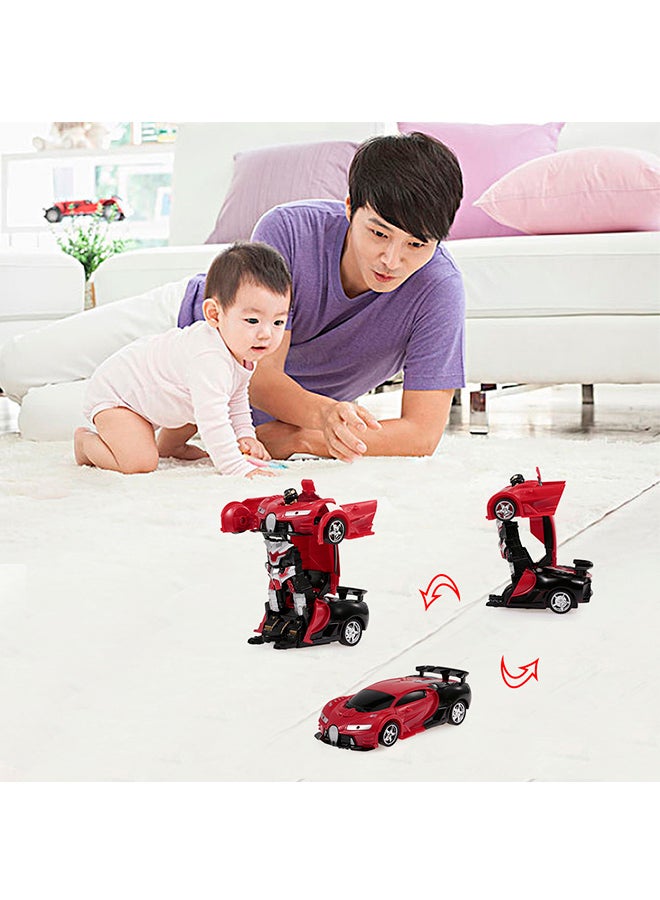 Transform Car Robot Remote Control Red