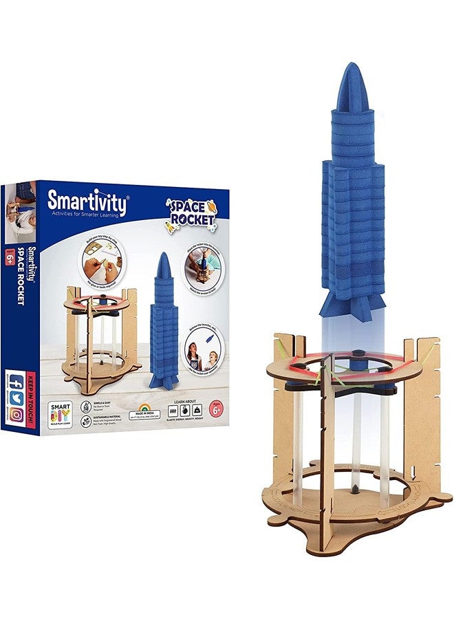 Smartivity Space Rocket STEM Toy, Educational & Construction Based DIY Fun Activity Game for Kids 6 to 14, Birthday Gifts for Boys & Girls, Learn Science Engineering Project