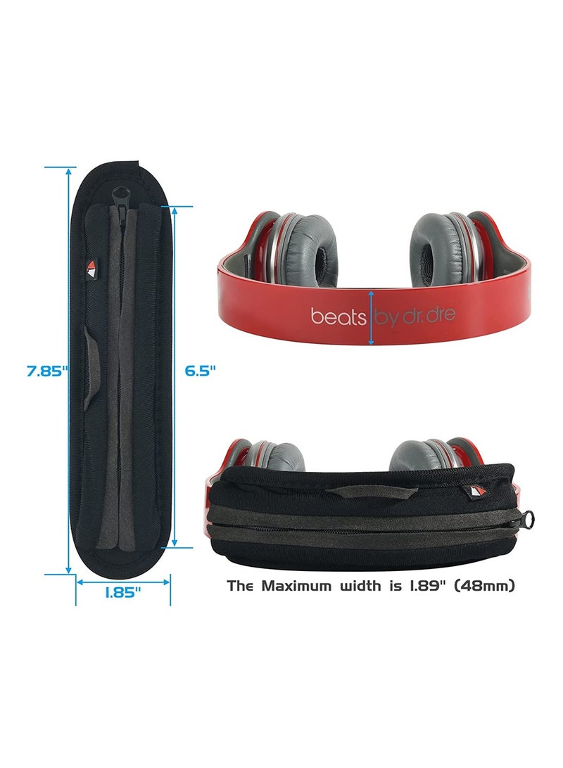 Universal Replacement Headband Cushion Pad Cover Protector Compatible with for ATH M50X, for QC 35i/35ii, for QC25, for Solo 2/Solo 3, for Studio 2/3 Headphones, Cushion Protector Pad for Headphones