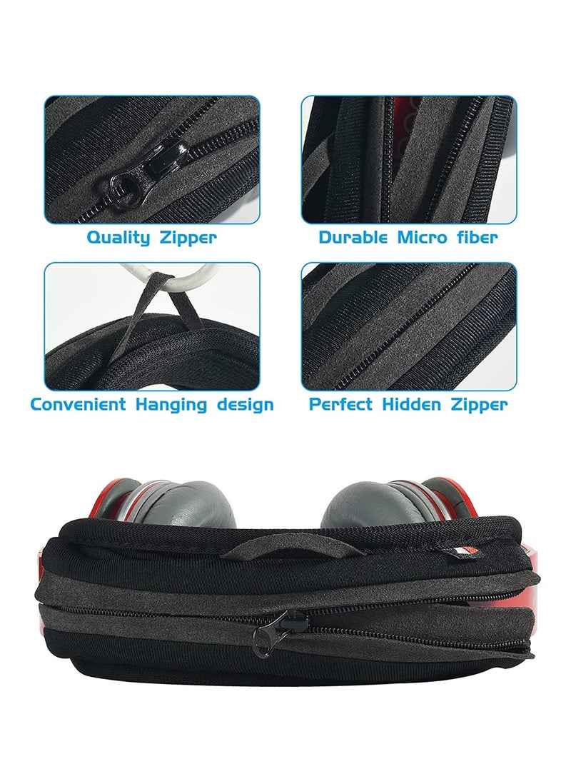 Universal Replacement Headband Cushion Pad Cover Protector Compatible with for ATH M50X, for QC 35i/35ii, for QC25, for Solo 2/Solo 3, for Studio 2/3 Headphones, Cushion Protector Pad for Headphones