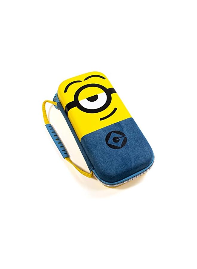 Official Minions Hard Shell Travel Case for  and OLED Model 2021 Console - Fits 10 Games and Switch Accessories