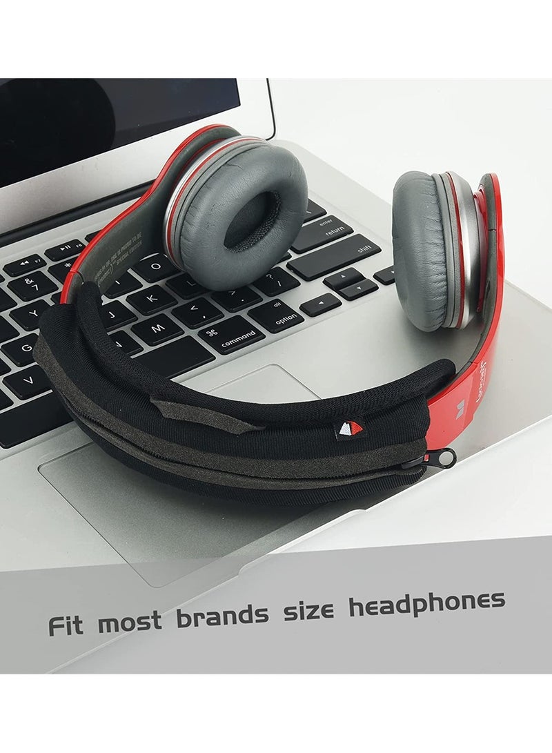 Universal Replacement Headband Cushion Pad Cover Protector Compatible with for ATH M50X, for QC 35i/35ii, for QC25, for Solo 2/Solo 3, for Studio 2/3 Headphones, Cushion Protector Pad for Headphones