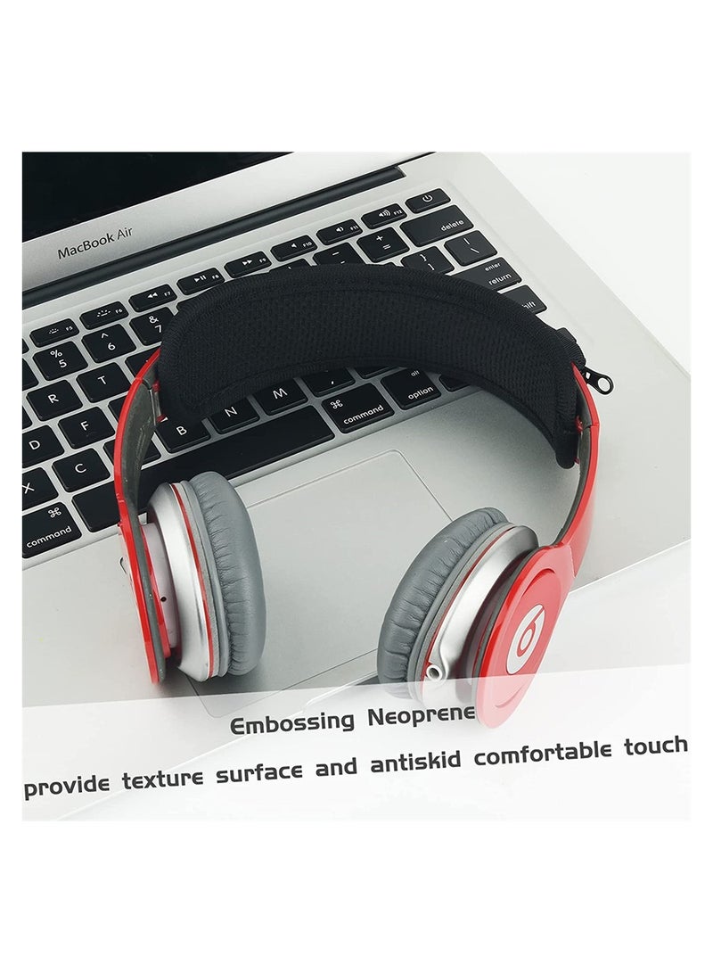 Universal Replacement Headband Cushion Pad Cover Protector Compatible with for ATH M50X, for QC 35i/35ii, for QC25, for Solo 2/Solo 3, for Studio 2/3 Headphones, Cushion Protector Pad for Headphones