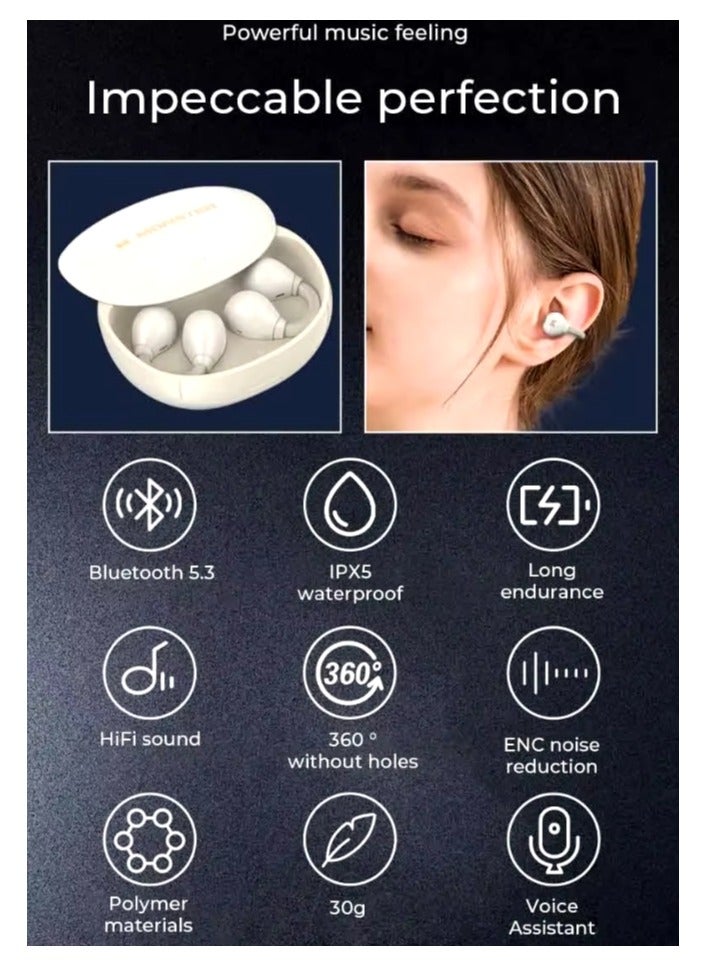 Open Ear AC500 Bluetooth Earbuds New Wireless for Conduction Sports Headphones Waterproof Noise-cancelling With Mic Earpbuds