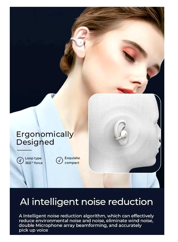 Open Ear AC500 Bluetooth Earbuds New Wireless for Conduction Sports Headphones Waterproof Noise-cancelling With Mic Earpbuds