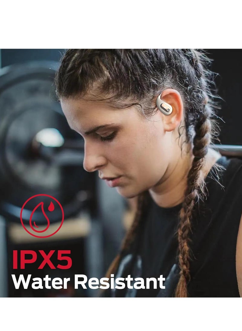 Open Ear AC210 Headphones, Bluetooth 5.4 Earphones Stereo Sound, Wireless Headphones 30 Hours Playback, Type-C Charging, HD Clear Calls, Touch Control, IPX5 Waterproof Open Ear Earbuds