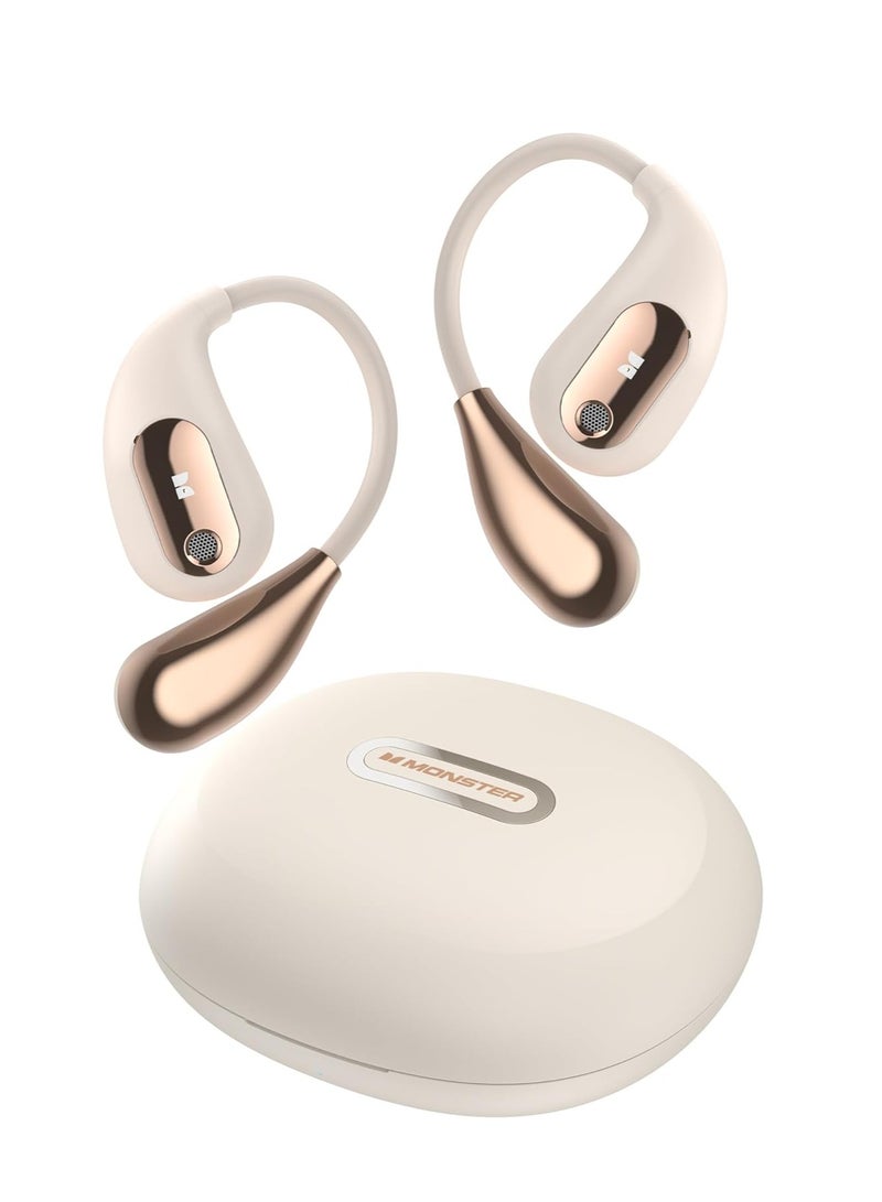 Open Ear AC210 Headphones, Bluetooth 5.4 Earphones Stereo Sound, Wireless Headphones 30 Hours Playback, Type-C Charging, HD Clear Calls, Touch Control, IPX5 Waterproof Open Ear Earbuds