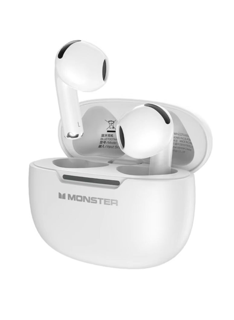 N-Lite 208 Wireless Earbuds Bluetooth 5.4 Built-in Mic, Bluetooth Earbuds Touch Control, Headphones Bluetooth Wireless with 30H Playtime, Type-C Fast Charging, Clear Call for Running, Workout