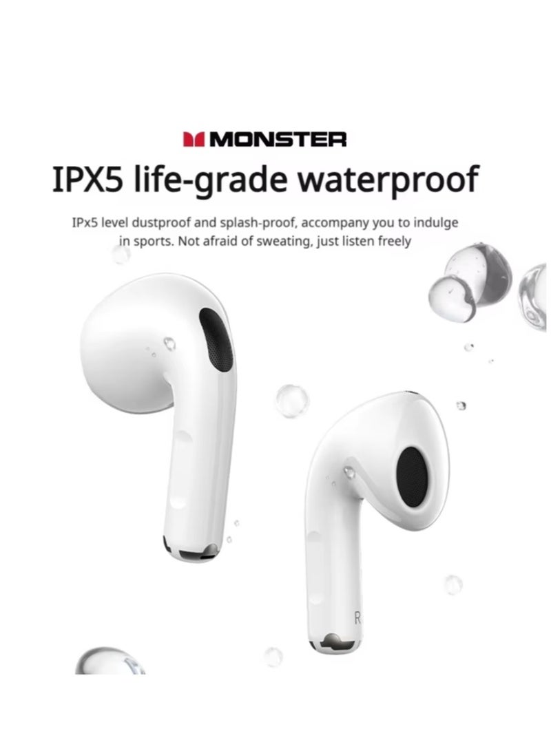 N-Lite 208 Wireless Earbuds Bluetooth 5.4 Built-in Mic, Bluetooth Earbuds Touch Control, Headphones Bluetooth Wireless with 30H Playtime, Type-C Fast Charging, Clear Call for Running, Workout