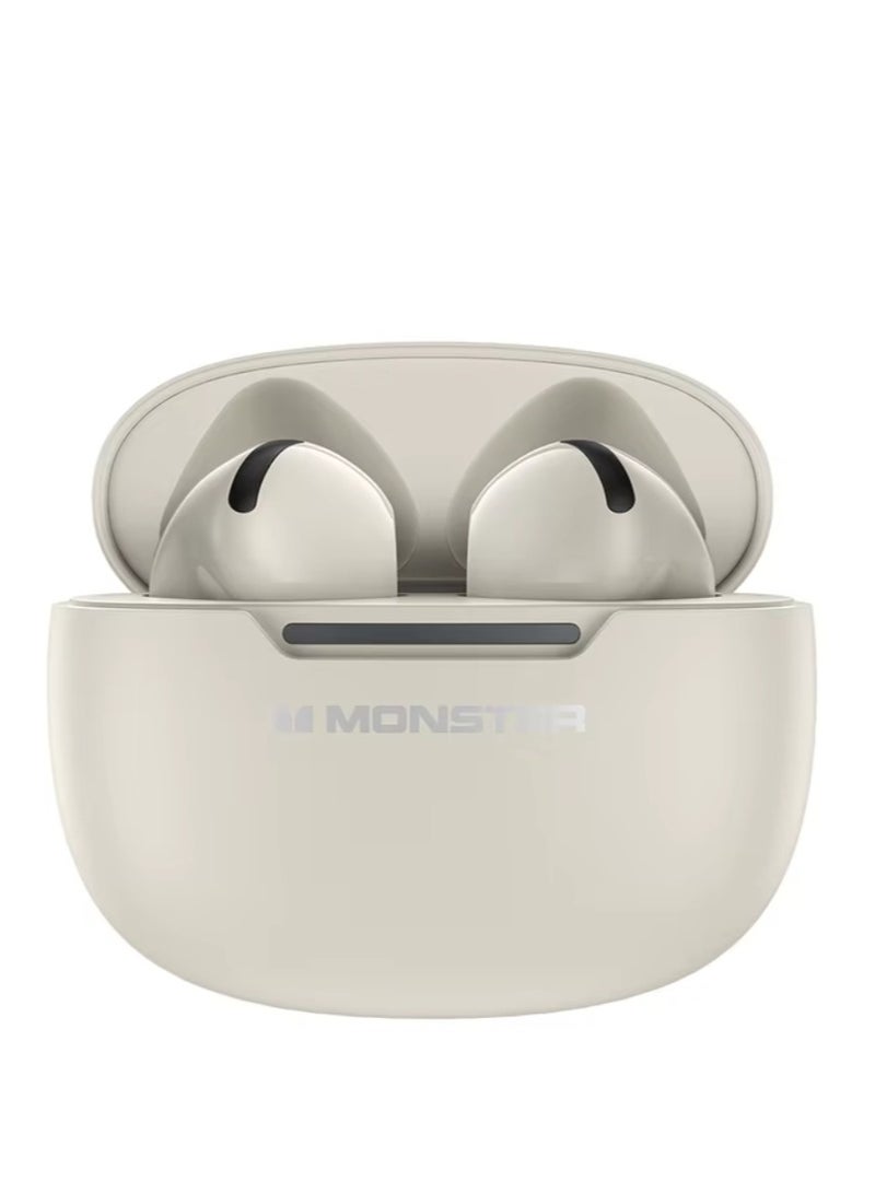 N-Lite 208 Wireless Earbuds Bluetooth 5.4 Built-in Mic, Bluetooth Earbuds Touch Control, Headphones Bluetooth Wireless with 30H Playtime, Type-C Fast Charging, Clear Call for Running, Workout