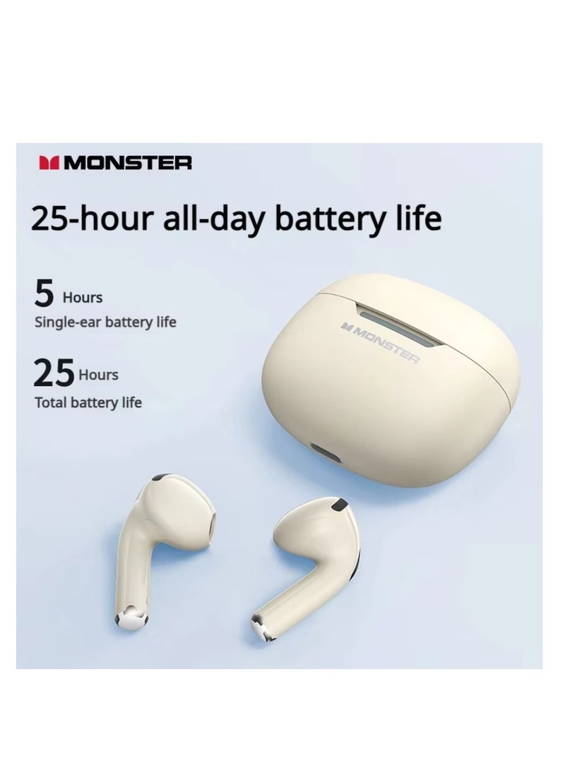 N-Lite 208 Wireless Earbuds Bluetooth 5.4 Built-in Mic, Bluetooth Earbuds Touch Control, Headphones Bluetooth Wireless with 30H Playtime, Type-C Fast Charging, Clear Call for Running, Workout