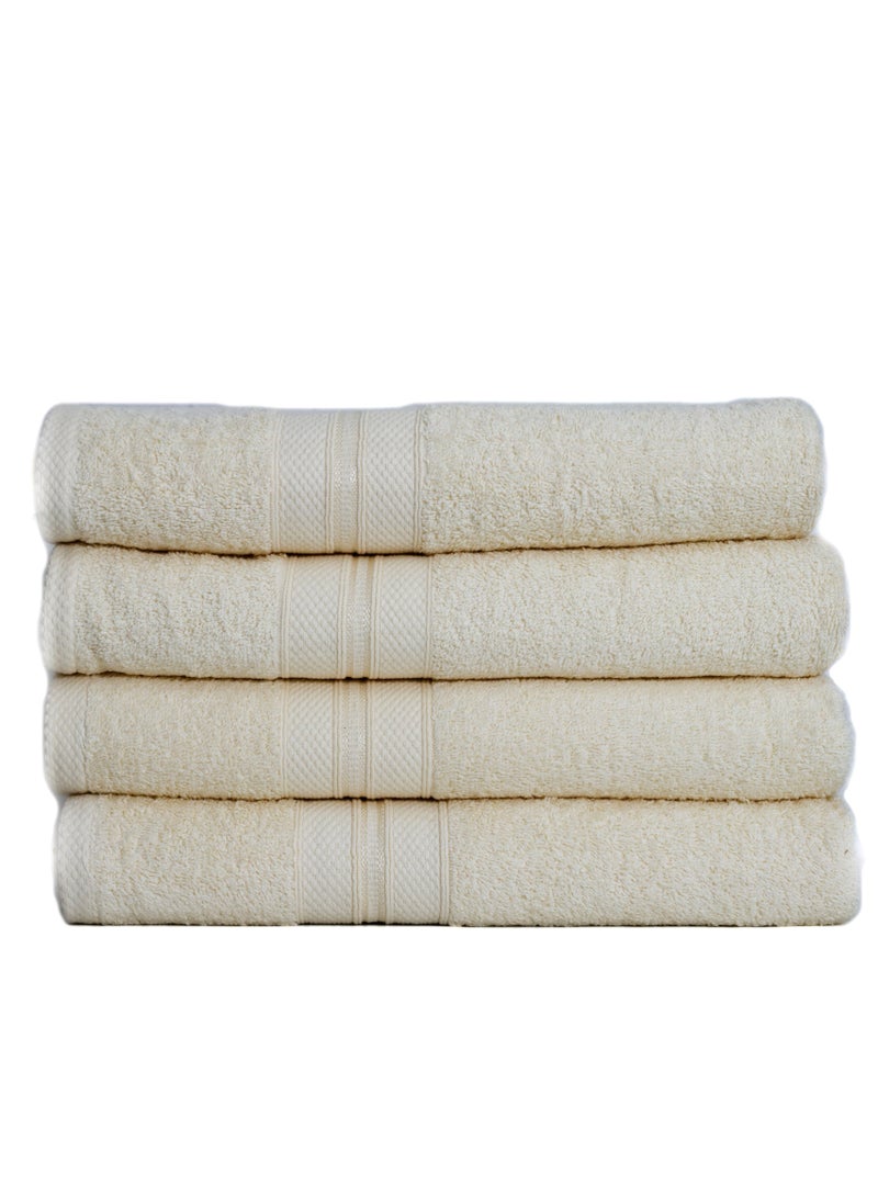 100% Cotton Ultra Soft Bath Towel Set, 70x140 cm, Quick Dry, Super Absorbent, Antibacterial Treatment, 550 GSM Terry-  Peau-Deuce collection