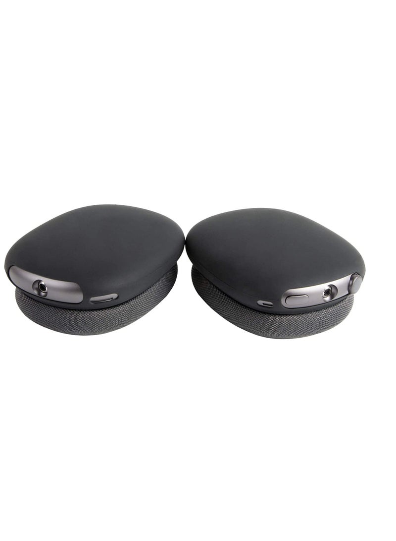 Ear Case, for AirPods Max Case Silicone Case, for apple Bluetooth over-ear, Scratch-resistant case silicone Carrying Case Replacement, for Apple AirPods Max Headphone (Black)