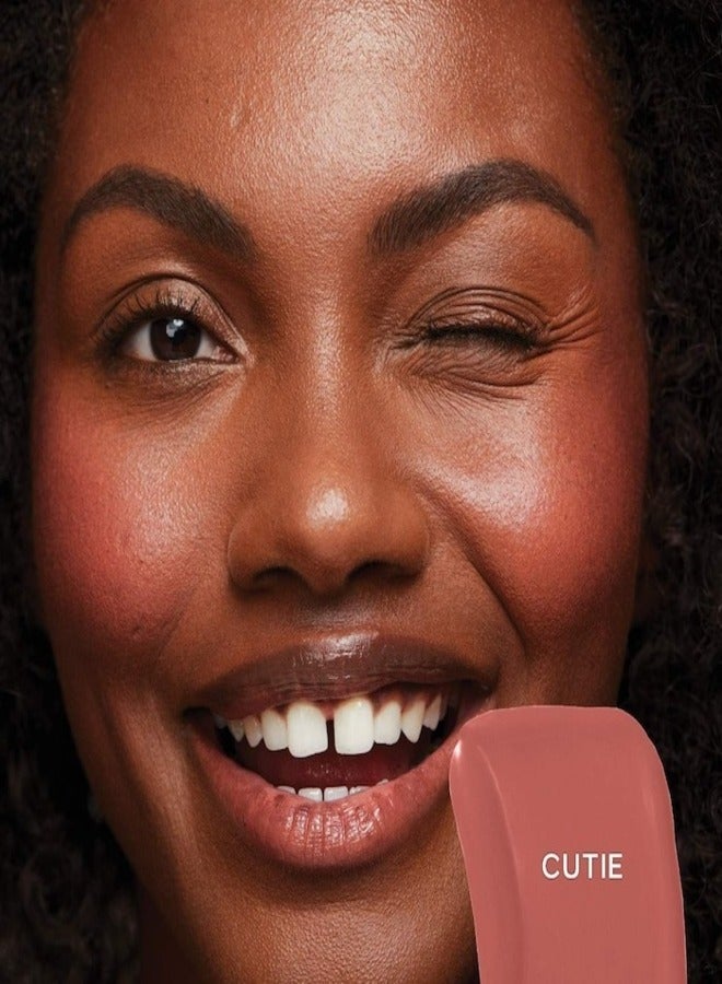 SAIE  Dew  Blush - Lightweight Blendable Liquid Blush, Cutie - hot old pink 11g for a Natural Glow