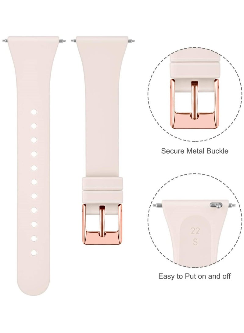 Sport Bands Compatible with Fitbit Versa 2, Fitbit Versa, Versa Lite, Versa SE, Classic Soft Silicone Replacement Smartwatch Wristbands for Fitbit Versa Smart Watch Women Men (6 Pack, Small)