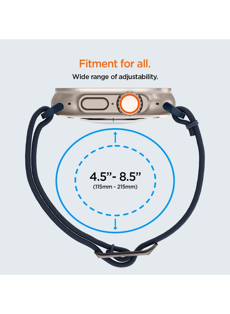 Watch Strap for Apple Ultra Watch Band 49mm/45mm/44mm/42mm, 1 Black Nylon Watch Strap for Apple Watch Ultra Band(49mm)/for Series 3/2/1(42mm)/for Series 8/7(45mm)/for Series SE2/6/SE/5/4(44mm)