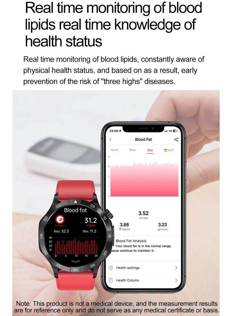 New T30 Smart Watch with Bluetooth Call, Message Notifications, Heart Rate, Blood Pressure, Blood Oxygen, Sleep Tracking, and Bluetooth Music for Exercise