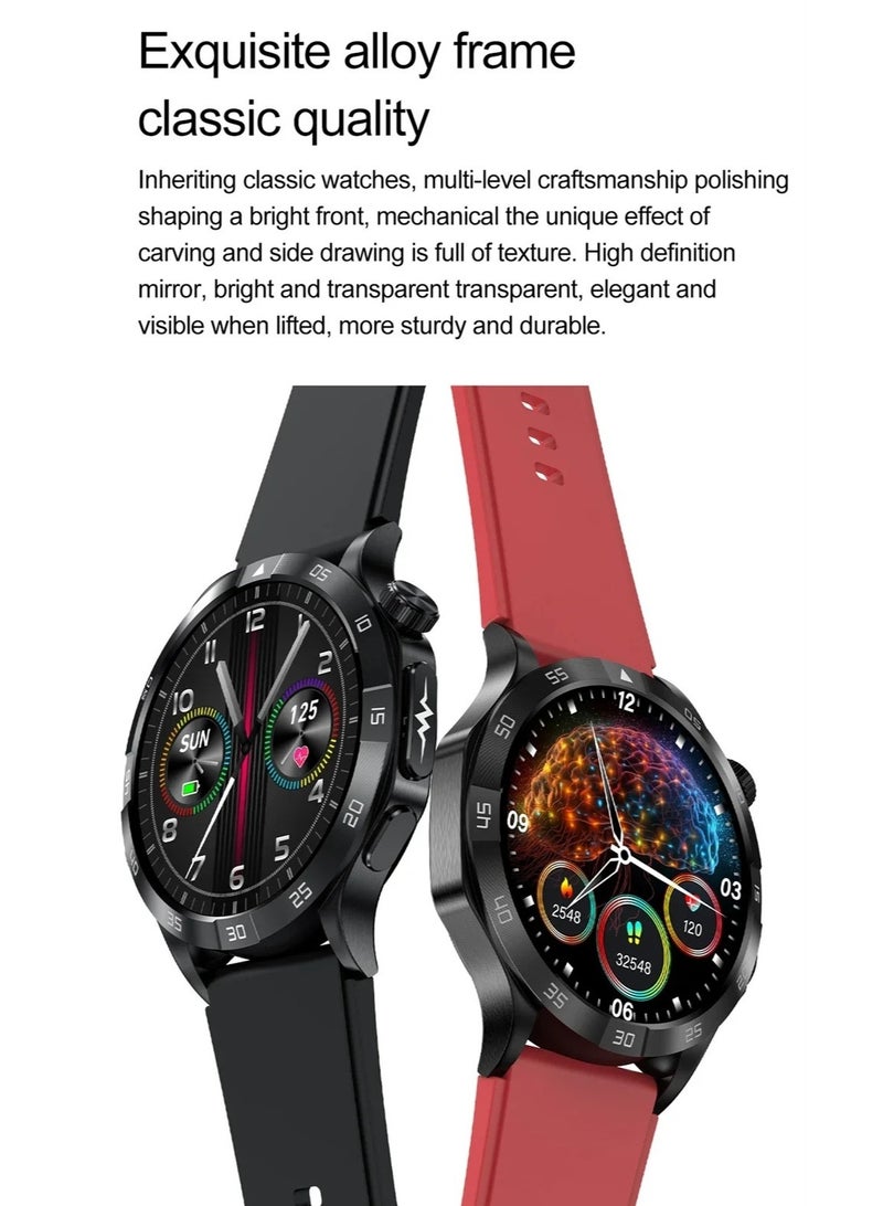 New T30 Smart Watch with Bluetooth Call, Message Notifications, Heart Rate, Blood Pressure, Blood Oxygen, Sleep Tracking, and Bluetooth Music for Exercise