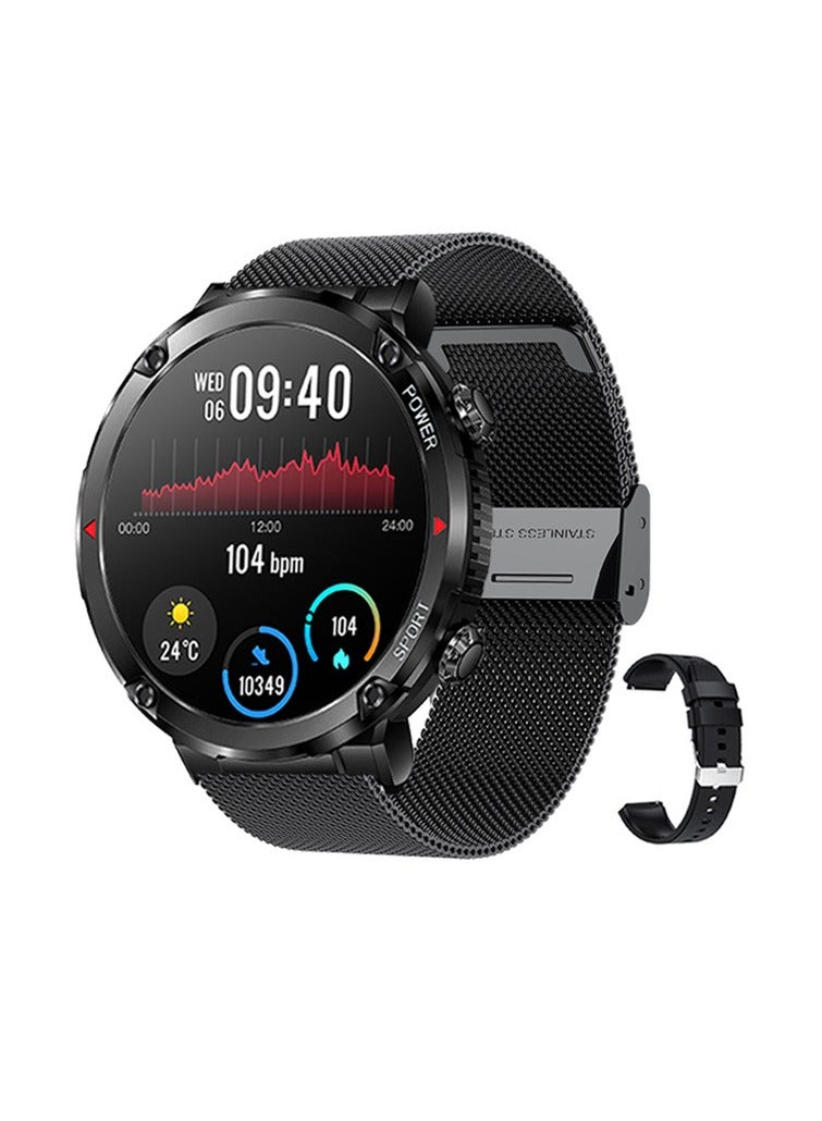 New T30 Smart Watch with Bluetooth Call, Message Notifications, Heart Rate, Blood Pressure, Blood Oxygen, Sleep Tracking, and Bluetooth Music for Exercise