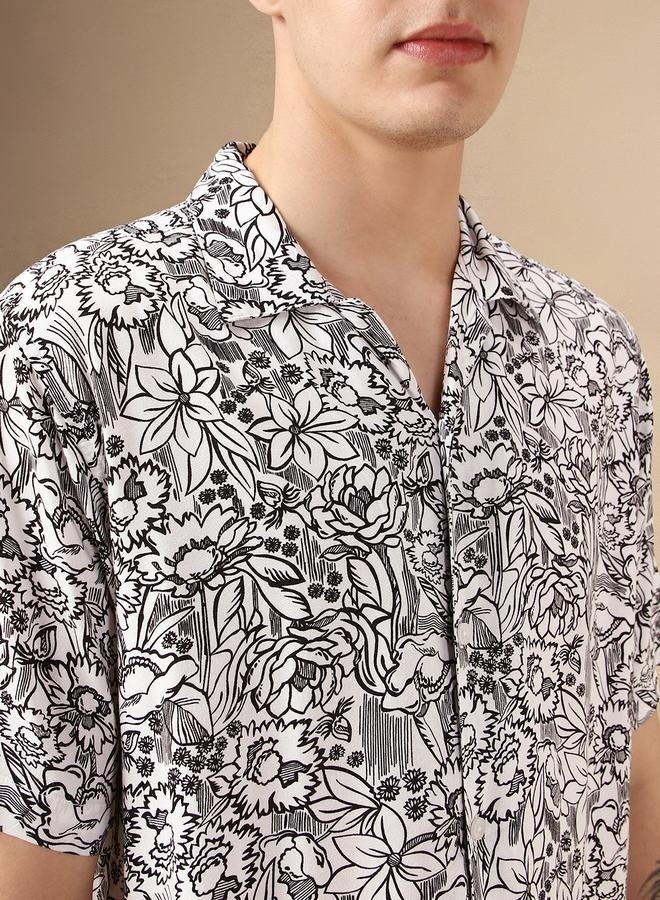 Men’s Relaxed Fit Multi Colour Rayon Shirt – Classic and Comfortable