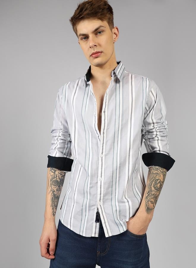 Regular Fit Multi Colour Cotton Shirt – Classic and Comfortable