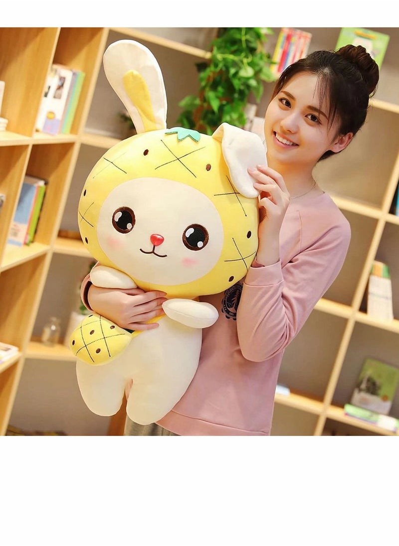 Bunny Plush Pillow Toy With Long Ears, 11.8 Inch