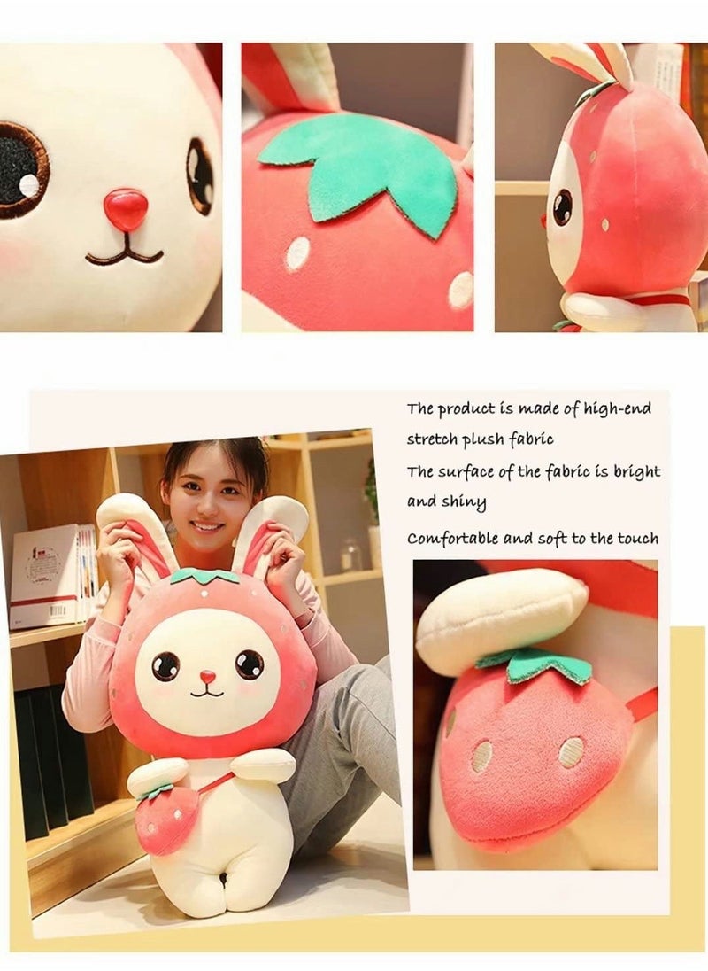 Bunny Plush Pillow Toy With Long Ears, 11.8 Inch