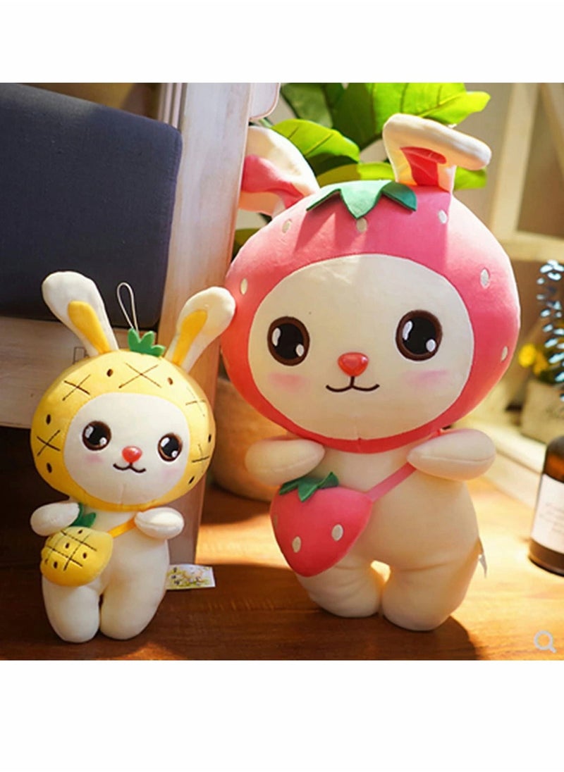Bunny Plush Pillow Toy With Long Ears, 11.8 Inch